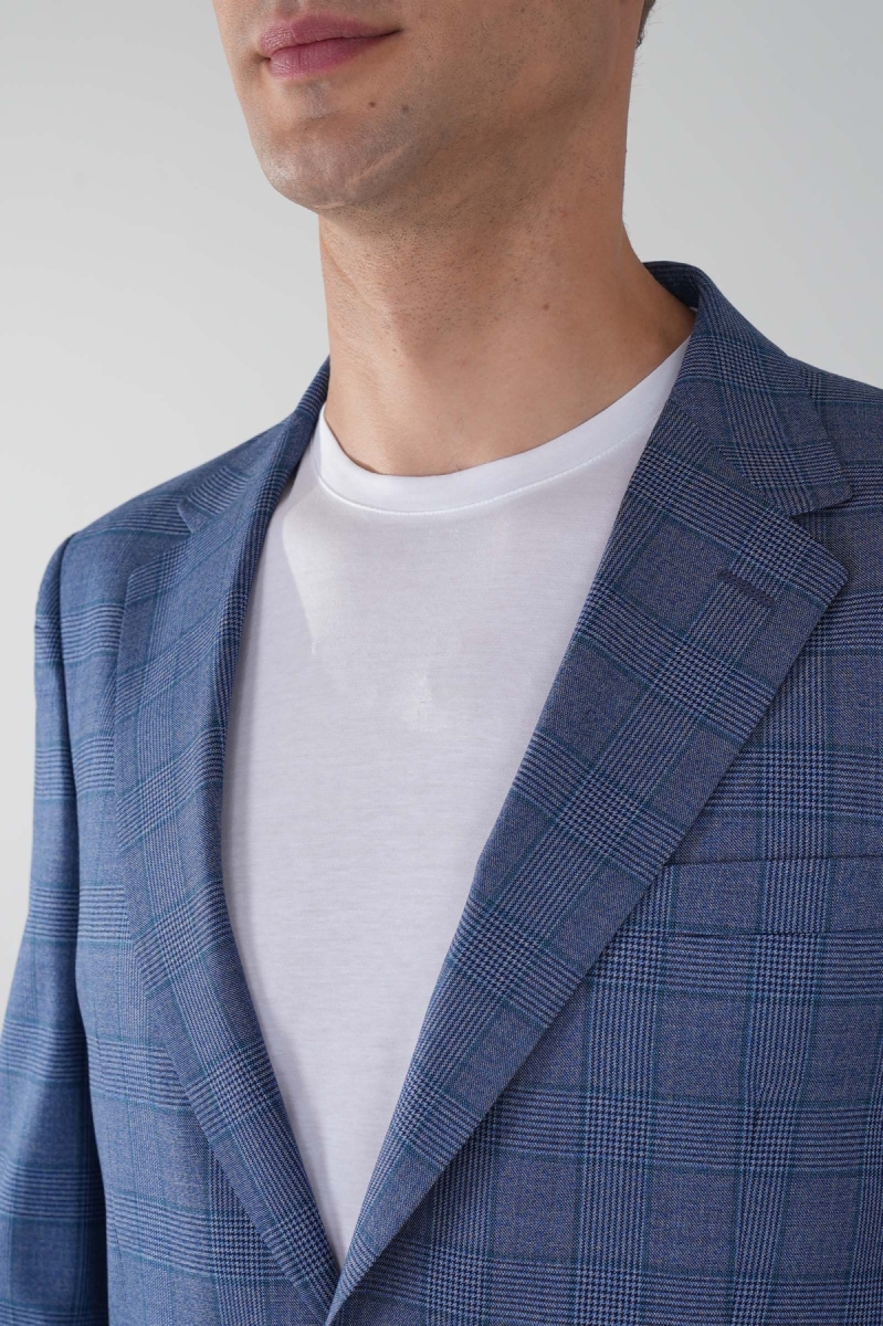 DOKUMA ÇİFT YIRTMAÇ 6 DROP CEKET Lacivert - 3