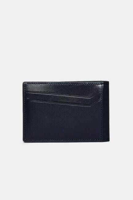 Analin Düz Deri Lacivert Erkek Kartvizit - 2