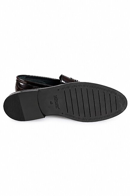 Bordo %100 Deri Klasik Erkek Loafer Ayakkabı (3)