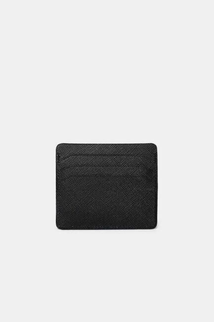 Desenli Deri Siyah Erkek Kartvizit - 3