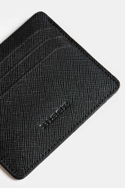 Desenli Deri Siyah Erkek Kartvizit - 2