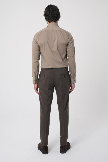 Erkek 4 Cepli Klasik Bej Pantolon - 3
