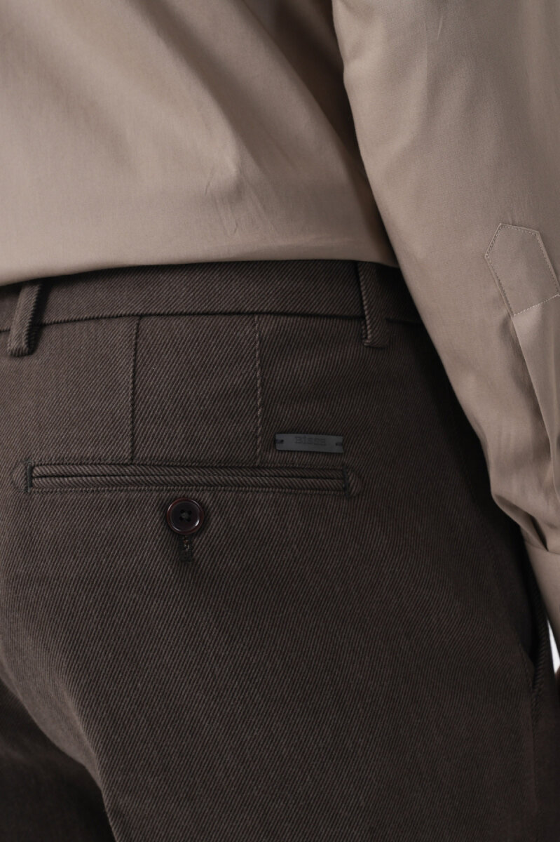 Erkek 4 Cepli Klasik Bej Pantolon - 5