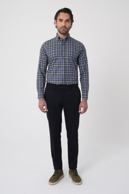 Erkek 4 Cepli Klasik Lacivert Pantolon