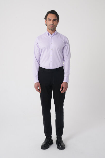 Erkek 4 Cepli Siyah Klasik Pantolon