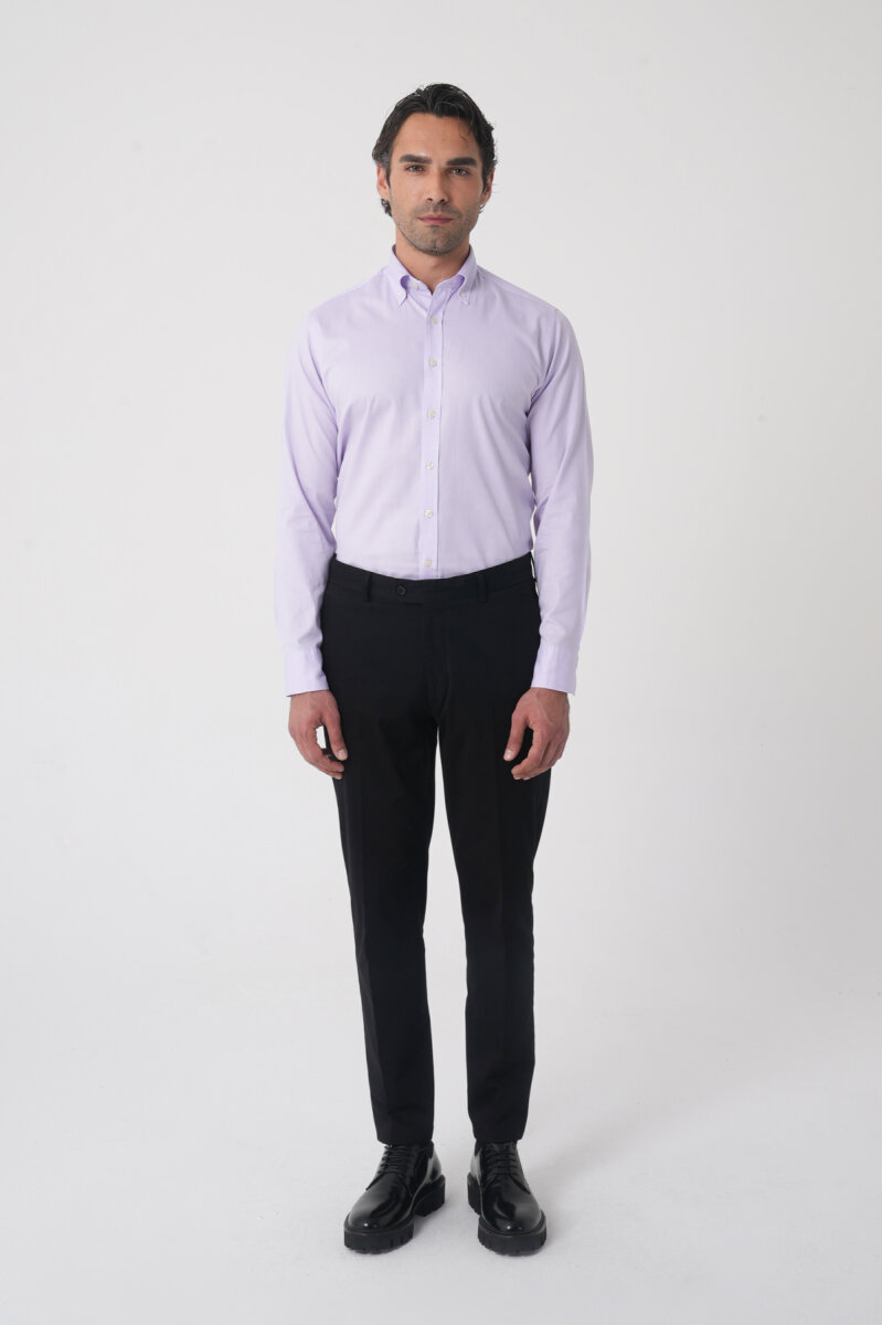 Erkek 4 Cepli Siyah Klasik Pantolon