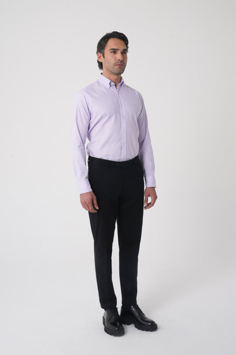 Erkek 4 Cepli Siyah Klasik Pantolon - 3