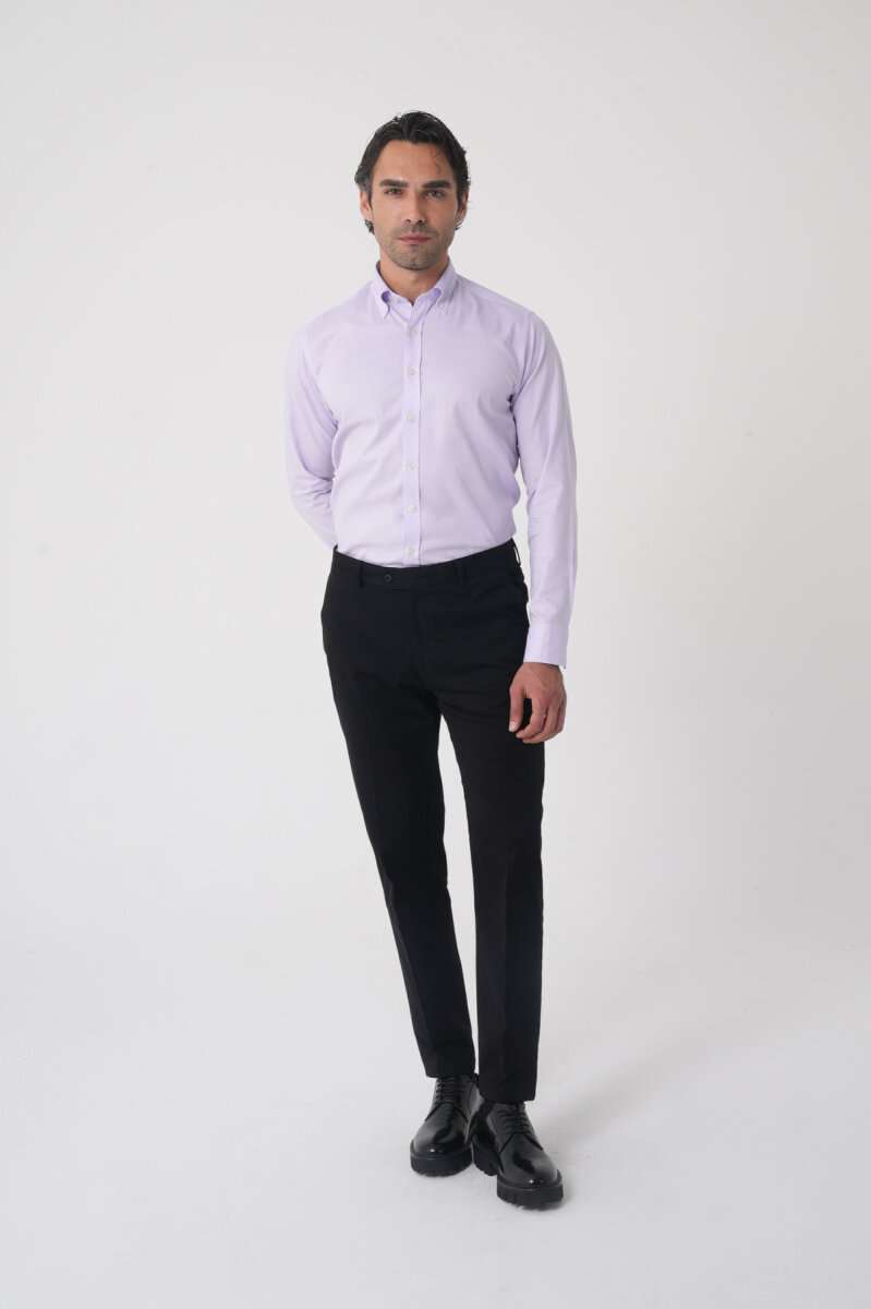 Erkek 4 Cepli Siyah Klasik Pantolon - 4