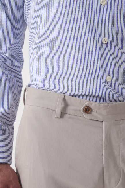 Erkek 4 Cepli Taş Klasik Pantolon - 5