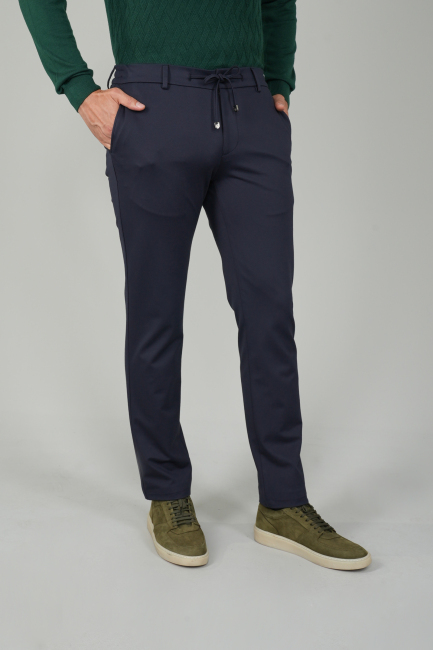 Erkek 5 Cepli Pamuk Lacivert Pantolon