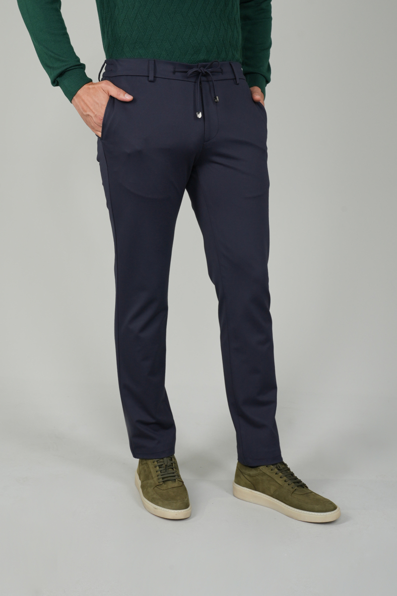 Erkek 5 Cepli Pamuk Lacivert Pantolon