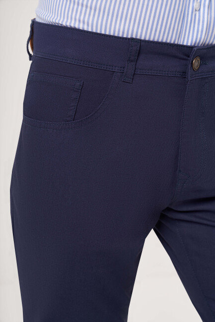 Lacivert Pamuk 5 Cepli Spor Erkek Pantolon (1)