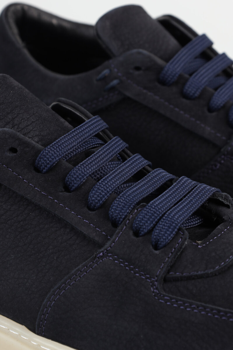 Erkek Bağcıklı Gerçek Deri Numuk Lacivert Ayakkabı - 3