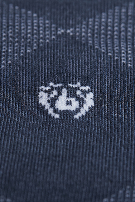 Erkek Baklava Desenli Bambu Dikişsiz Uzun Soket Çorap Antrasit Gri (1)