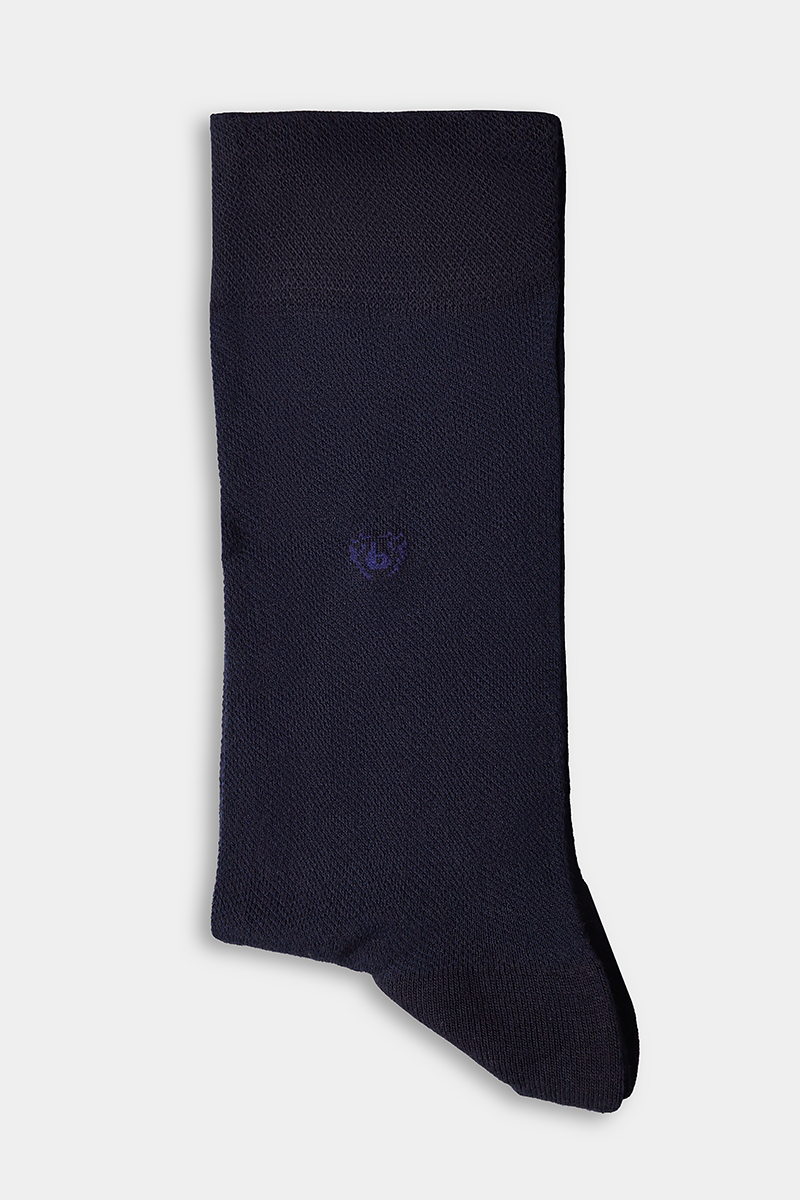 Erkek Bambu Desenli Lacivert Çorap