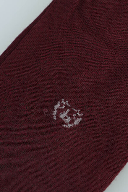 Erkek Bambu Dikişsiz Uzun Çorap Bordo - 3