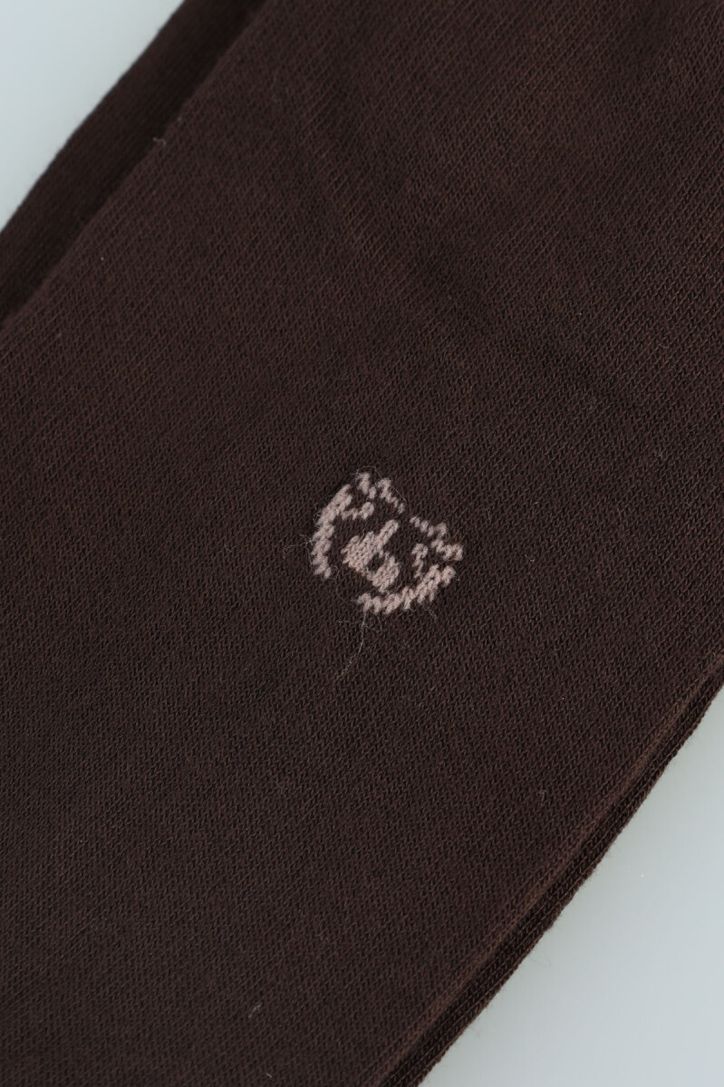 Erkek Bambu Dikişsiz Uzun Çorap Kahve - 3