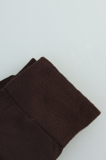 Erkek Bambu Dikişsiz Uzun Çorap Kahve - 4