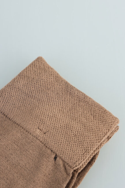 Erkek Bambu Dikişsiz Uzun Çorap Koyu Kahve - 4