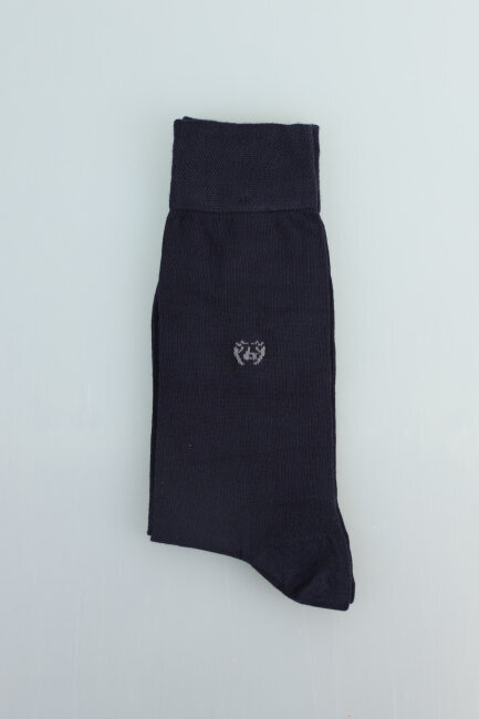 Erkek Bambu Dikişsiz Uzun Çorap Lacivert Lacivert