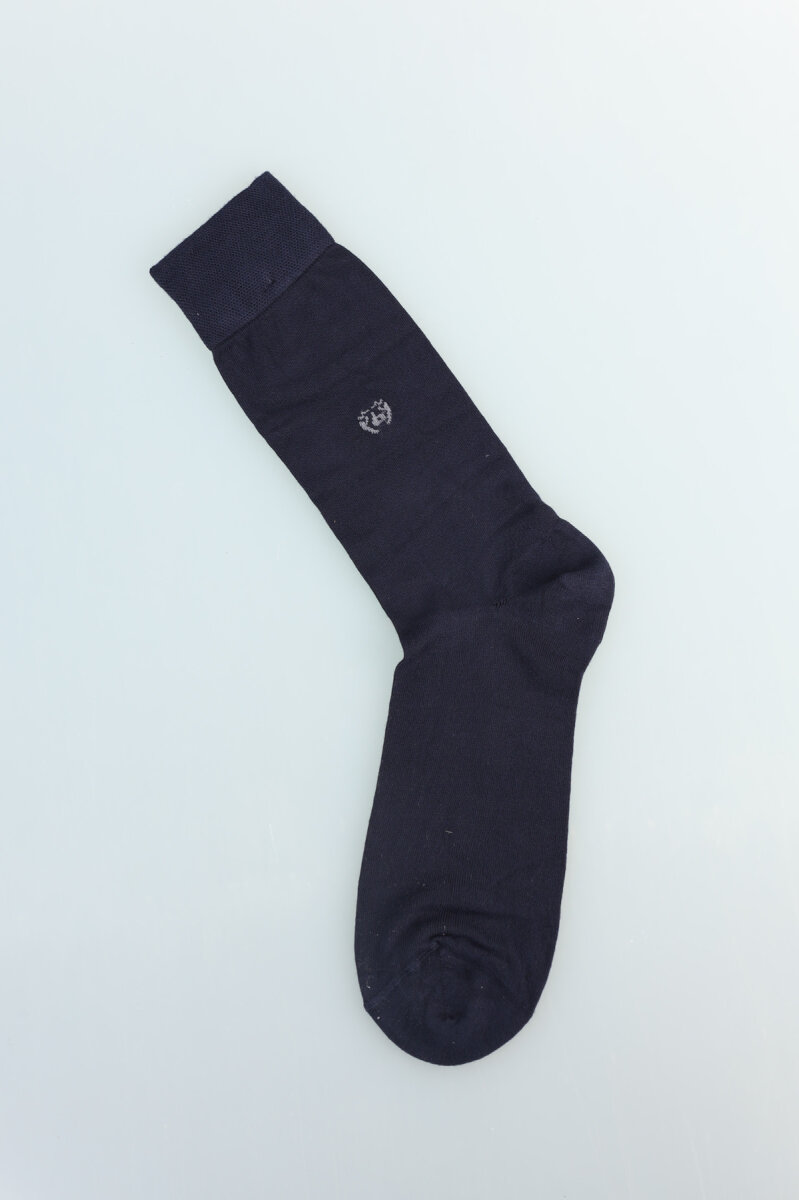 Erkek Bambu Dikişsiz Uzun Çorap Lacivert - 3