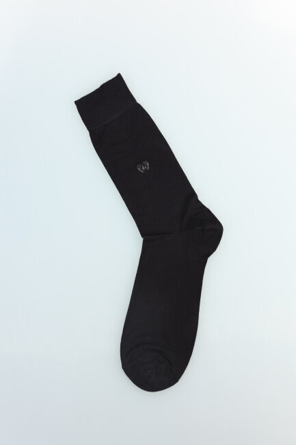 Erkek Bambu Dikişsiz Uzun Çorap Siyah - 5