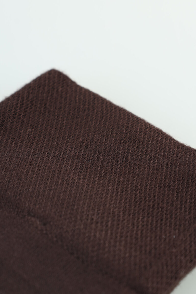 Erkek Bambu Düz Soket Uzun Çorap Kahve - 4