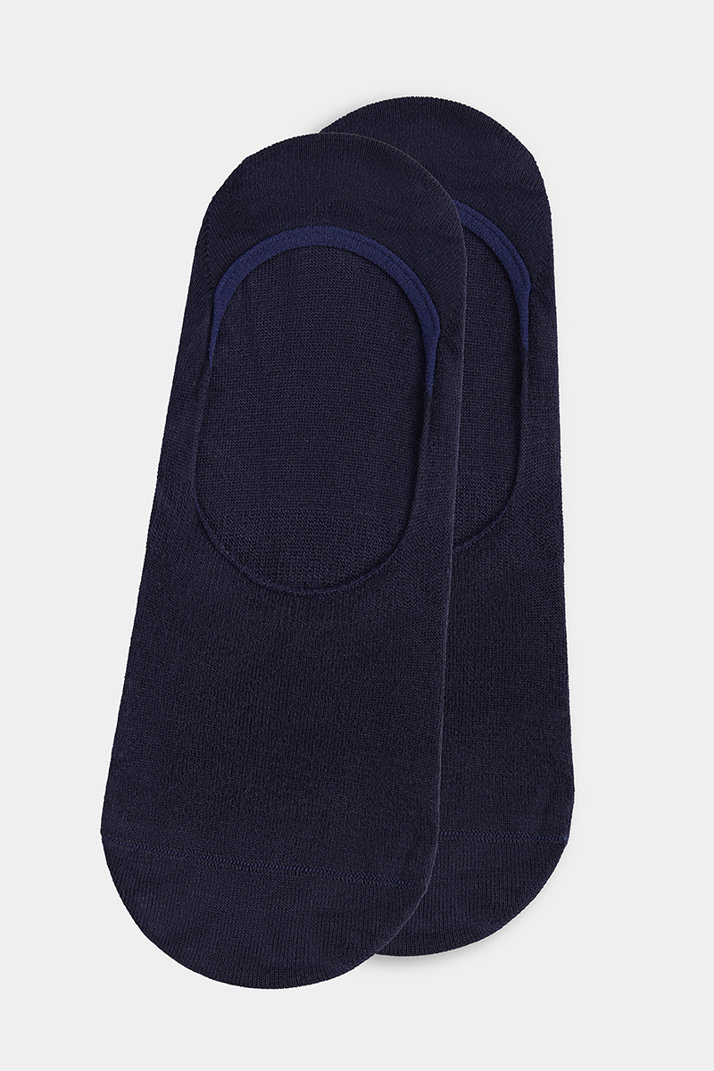 Erkek Bambu Suba Babet Lacivert Çorap - 1