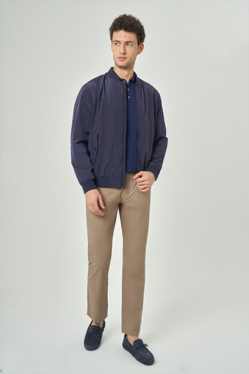 Erkek Bomber Mont Lacivert - 4