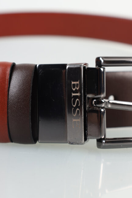 Erkek Çift Taraflı Gerçek Deri Kemer Kahve-Taba - 2