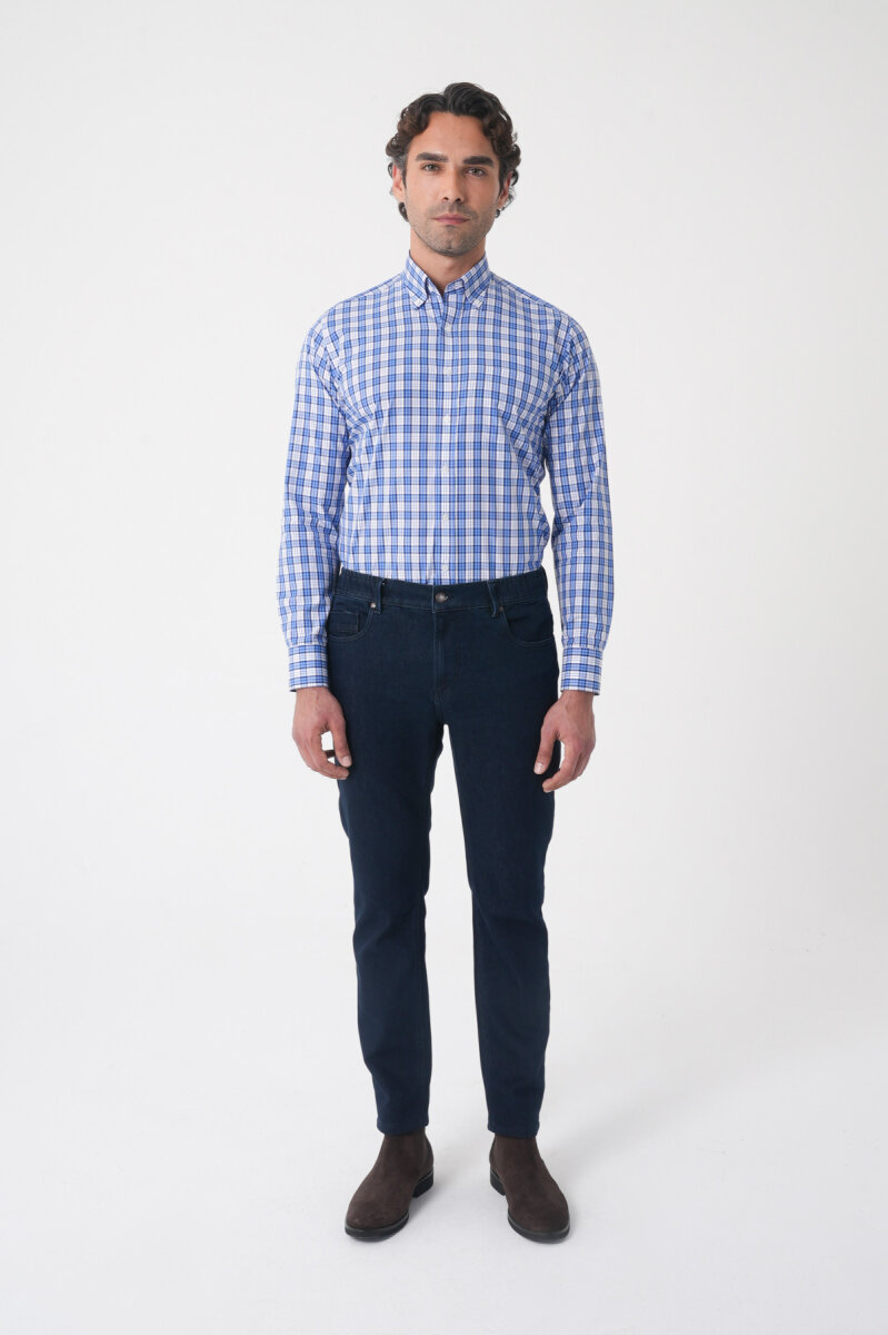 Erkek Denim Jean Jogger Pantolon Koyu Lacivert