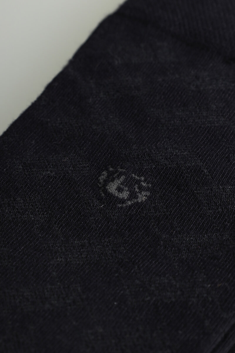 Erkek Desenli Bambu Uzun Çorap Lacivert - 3