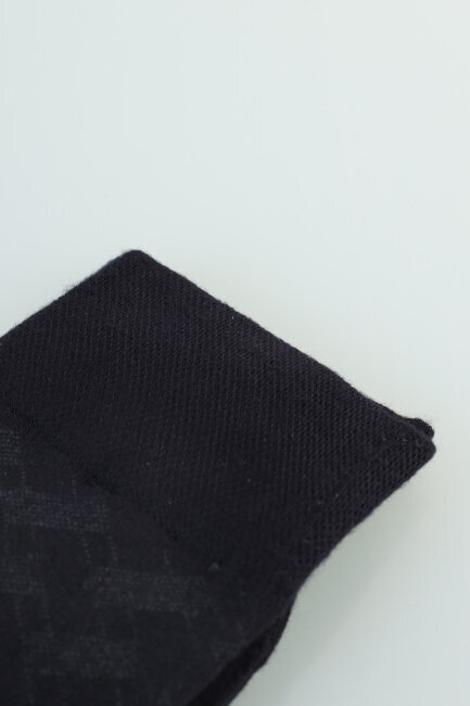 Erkek Desenli Bambu Uzun Çorap Lacivert - 4