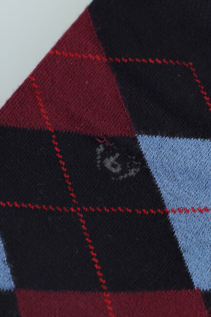 Erkek Desenli Bambu Uzun Soket Çorap Lacivert - 2