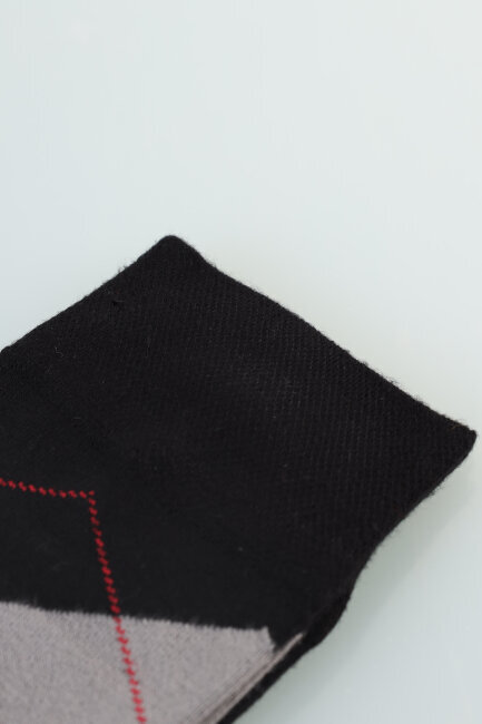 Erkek Desenli Bambu Uzun Soket Çorap Siyah - 5