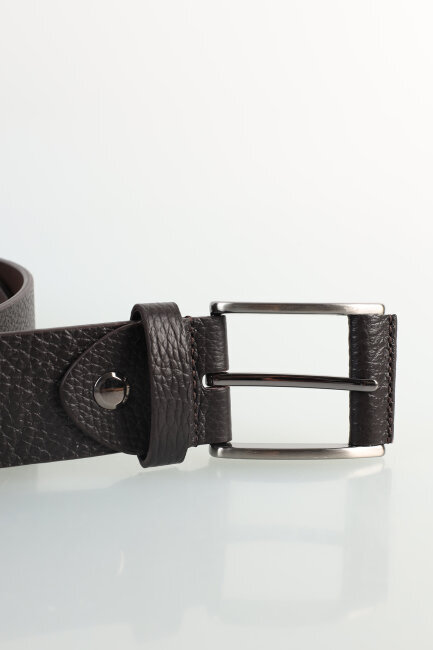 Erkek Floter Kahve Dikişsiz Spor Kemer - 2