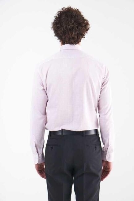 Erkek Gri Pamuk Regular Fit Klasik Gömlek - 2