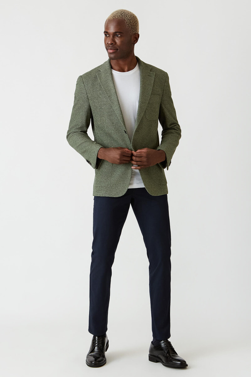 Erkek Haki 6 Drop Platinum Ceket - 5