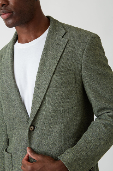 Erkek Haki 6 Drop Platinum Ceket - 3