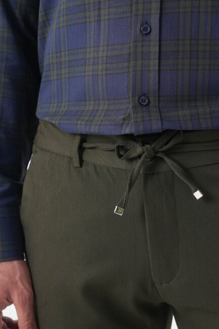 Erkek Haki Spor Jagger Pantolon  - 5