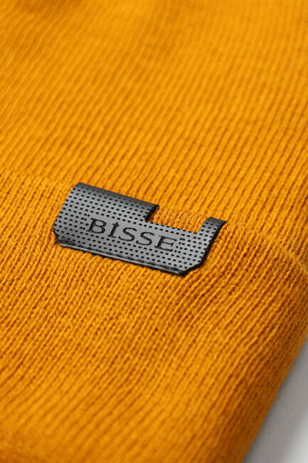 Erkek Hardal Akrilik Kaşkol Bere Seti - 5