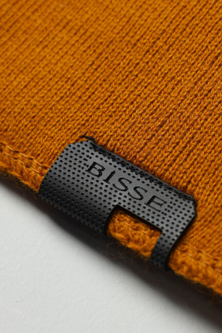 Erkek Hardal Akrilik Kaşkol Bere Seti - 8