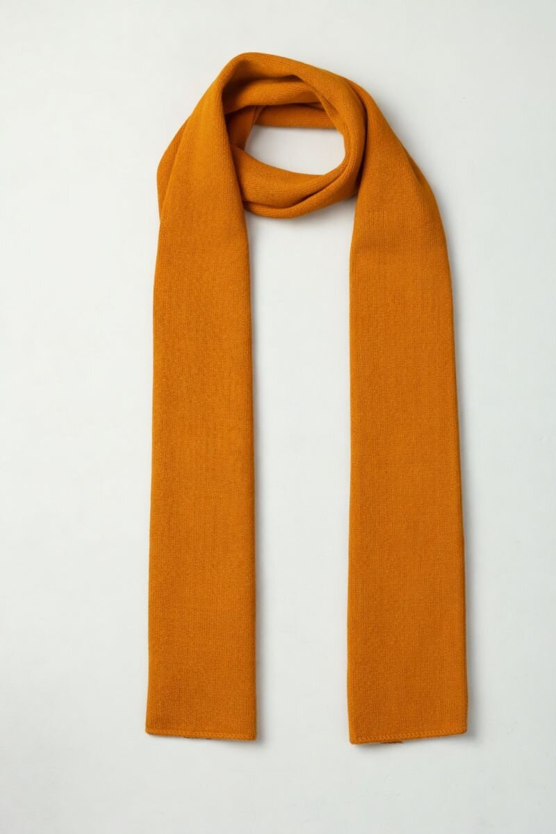 Erkek Hardal Akrilik Kaşkol Bere Seti - 4