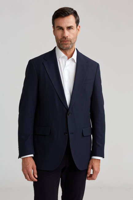 Erkek Lacivert 6 Drop Ceket