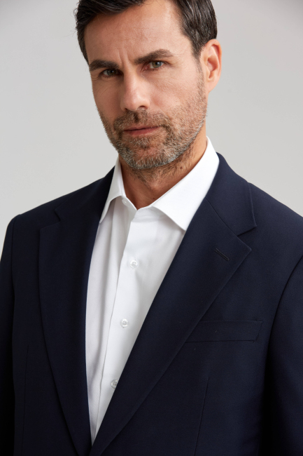 Erkek Lacivert 6 Drop Ceket - 3