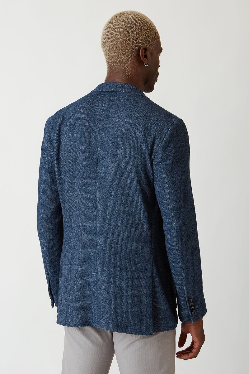 Erkek Lacivert 6 Drop Platinum Ceket (1)