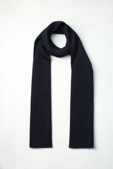 Erkek Lacivert Akrilik Atkı Bere Seti - 4