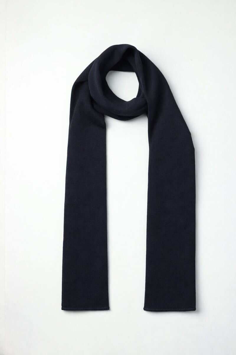 Erkek Lacivert Akrilik Atkı Bere Seti - 4