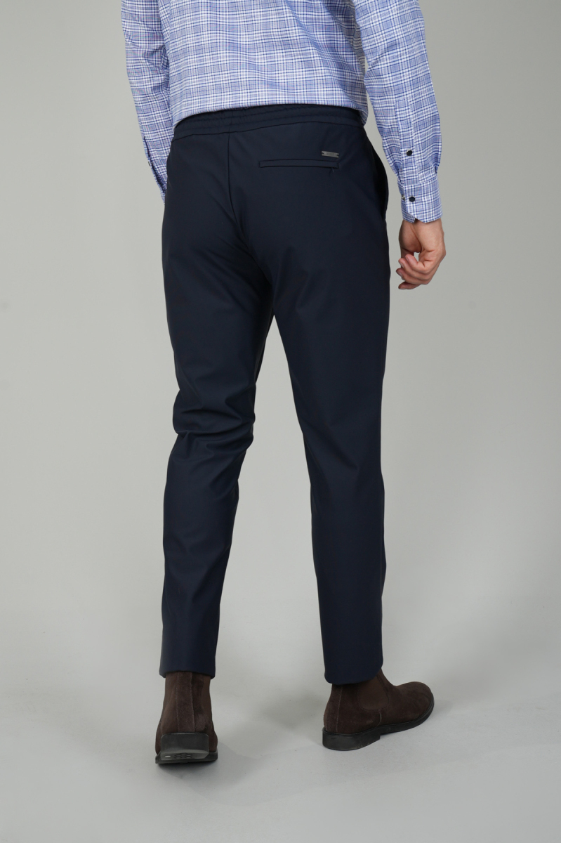 Lacivert Jagger Lastikli Rahat Erkek Pantolon (1)