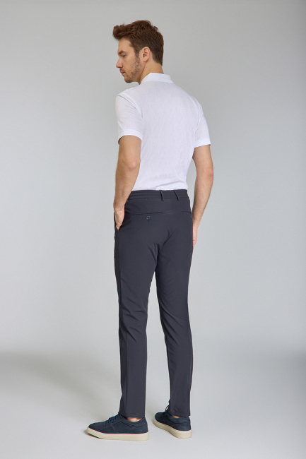 Erkek Lacivert Jogger Cepli Lastikli Rahat Spor Pantolon - 5